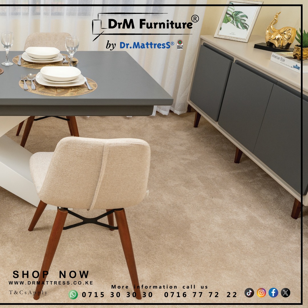 dr_mattress's tweet image. Blending beauty with every bite.

✅Samba Chair WAS KES 16,700 NOW KES 12,525

📍Our Locations Countrywide: bit.ly/3JJi66p

☎For Enquiries: +254 715 30 30 30

#DrMFurniture #HomeDining #DesignElegance #DiningPerfection #FurnitureArt #HomeStyle #FurnitureCraftsmanship