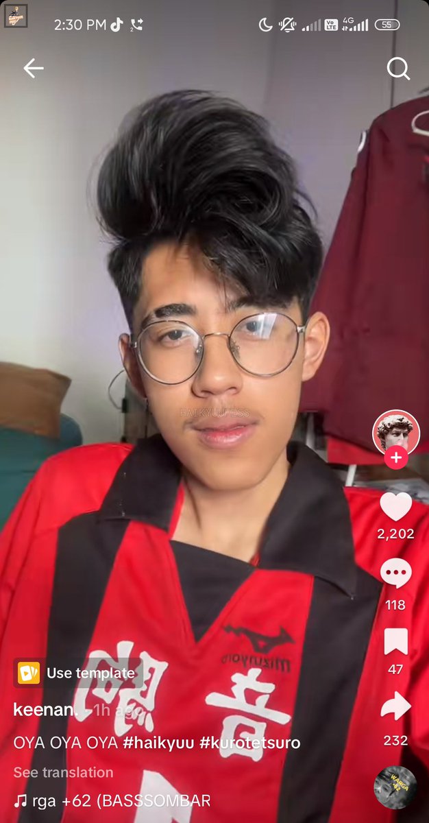 *hq dulu siapa yg bilang rambut dia mirip kuroo? Orangnya beneran cosplay kuroo 😭