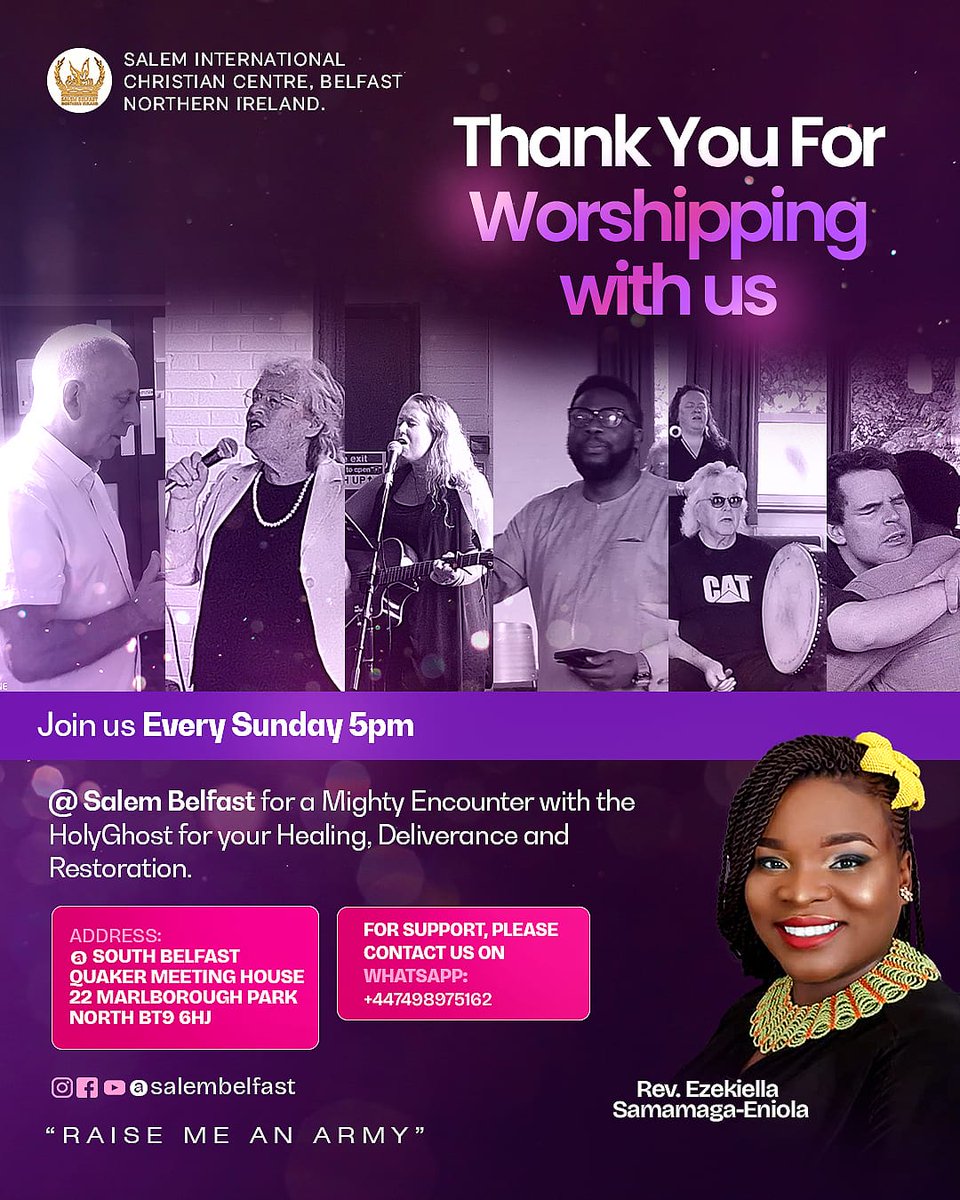EzekiellaSam's tweet image. We speak the blessings of God into your week: YOU ARE CANDIDATES OF OPEN DOORS WEEK.
Thank you for worshipping with us. Join us again next Sunday, by 5:00pm. God bless you.

GOD IS BUILDING HIS CHURCH  
#rediggingthewells #belfastfamilyprayermarathon #Belfast #northernireland
