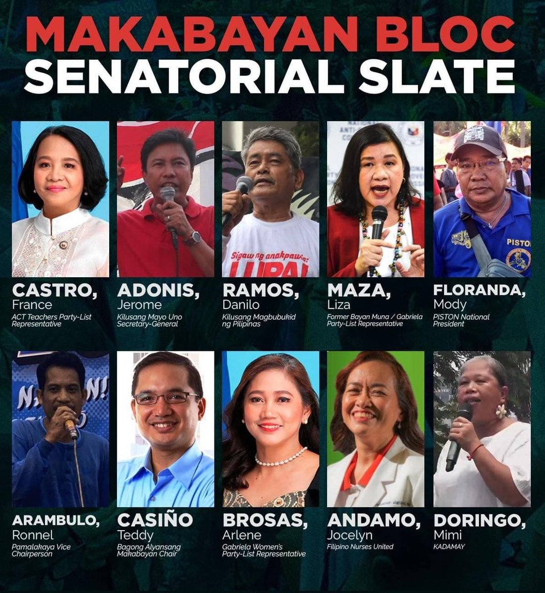 IvanAtHome's tweet image. The fact that the leftist Makabayan Bloc would rather run a full slate of guaranteed lost causes in next year's Senate race rather than coalescing around the Liberal-led opposition tells you everything you need to know about them.

They aren't interested in winning and governing.…