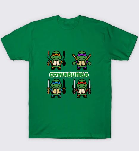 design41677's tweet photo. Cowabunga tees!!👉https://t.co/Yob2KohLFt #teepublic #tshirtprinting #tshirtdesign #tshirts #tshirt #printondemand #Tees #80s #80scartoons #cowabunga #80skids #tee #80svibes #80skids #GenX #ninjaturtles #TMNT #TMNTMutantsUnleashed #millenials #cowabunga https://t.co/1r4pgGVHB3