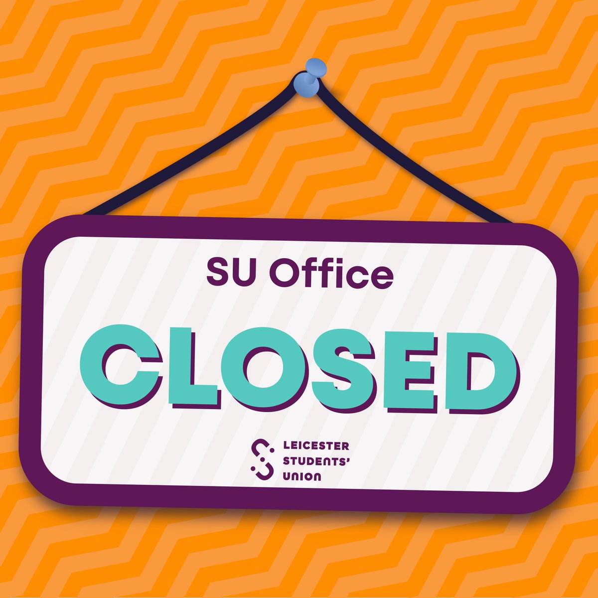 Hope everyone is enjoying the bank holiday weekend! ✨
Just a reminder that the SU Officer is CLOSED today and will re-open as normal on tomorrow, Tuesday 27th August.

For out-of-hours support, head to leicesterunion.com/support/outofh…