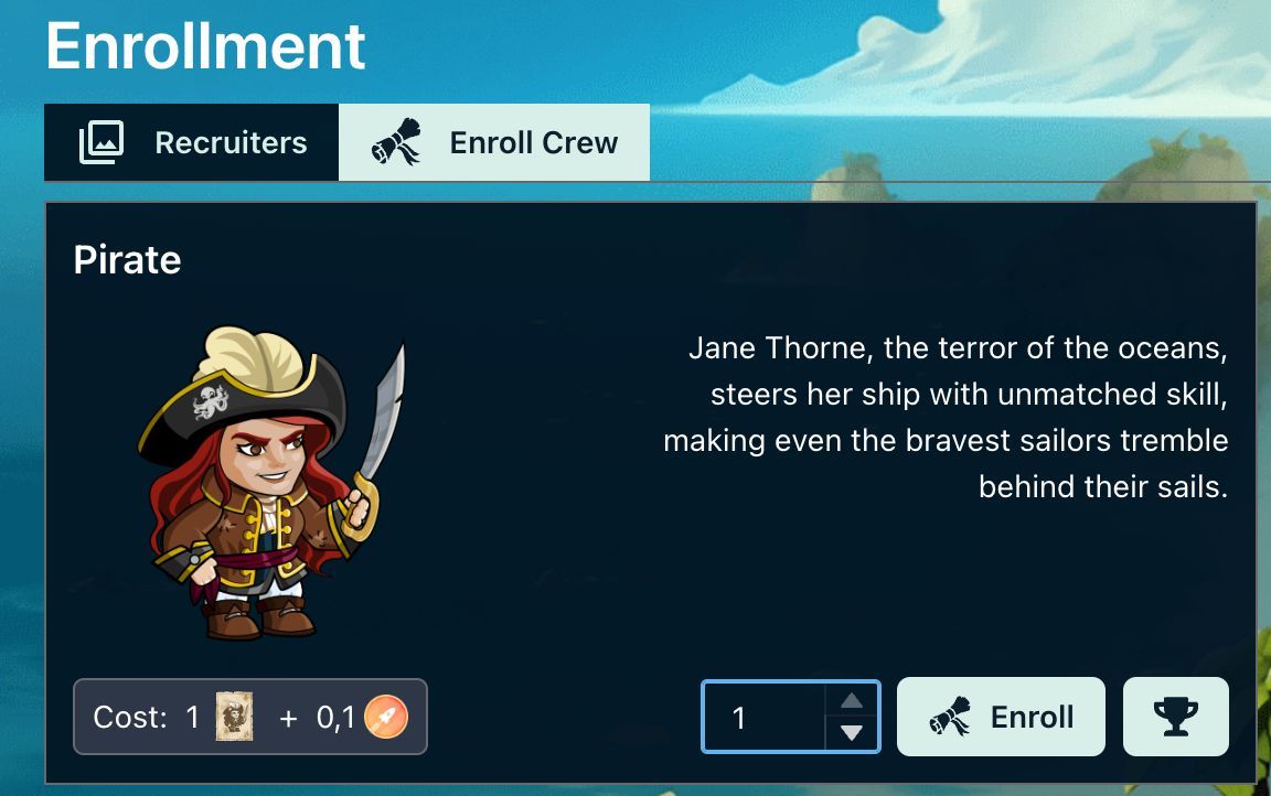 Hey Pirates 🏴‍☠️ 
It's time to enroll some mfers and send them to the high sea ☠️ 

#Web3Game #Skale