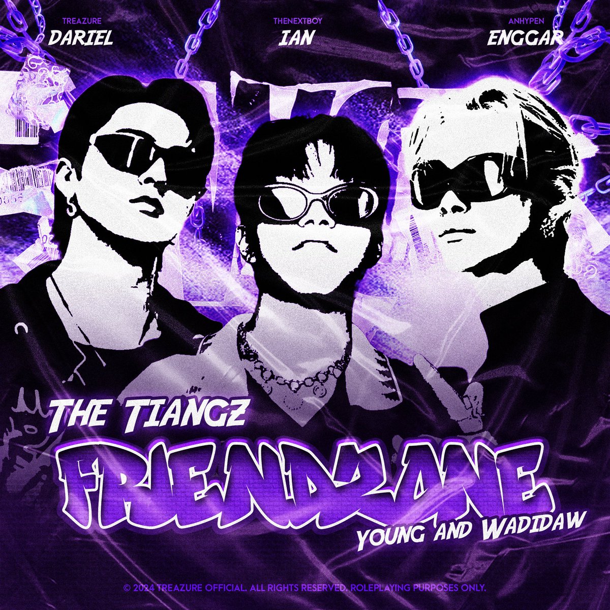 ️️ ㅤ 
𝑻͟𝑯͟𝑬͟ 𝑻͟𝑰͟𝑨͟𝑵͟𝑮͟𝒁 Collaboration
〖 𝗙 𝗥 𝗜 𝗘 𝗡 𝗗 𝗭 𝗢 𝗡 𝗘 〗

TITLE POSTER

30 • 08 • 2024
@ 3 PM (WIB)

#FRIENDZONE
#THETIANGZ
#YoungAndWadidaw
 ️️ ㅤ