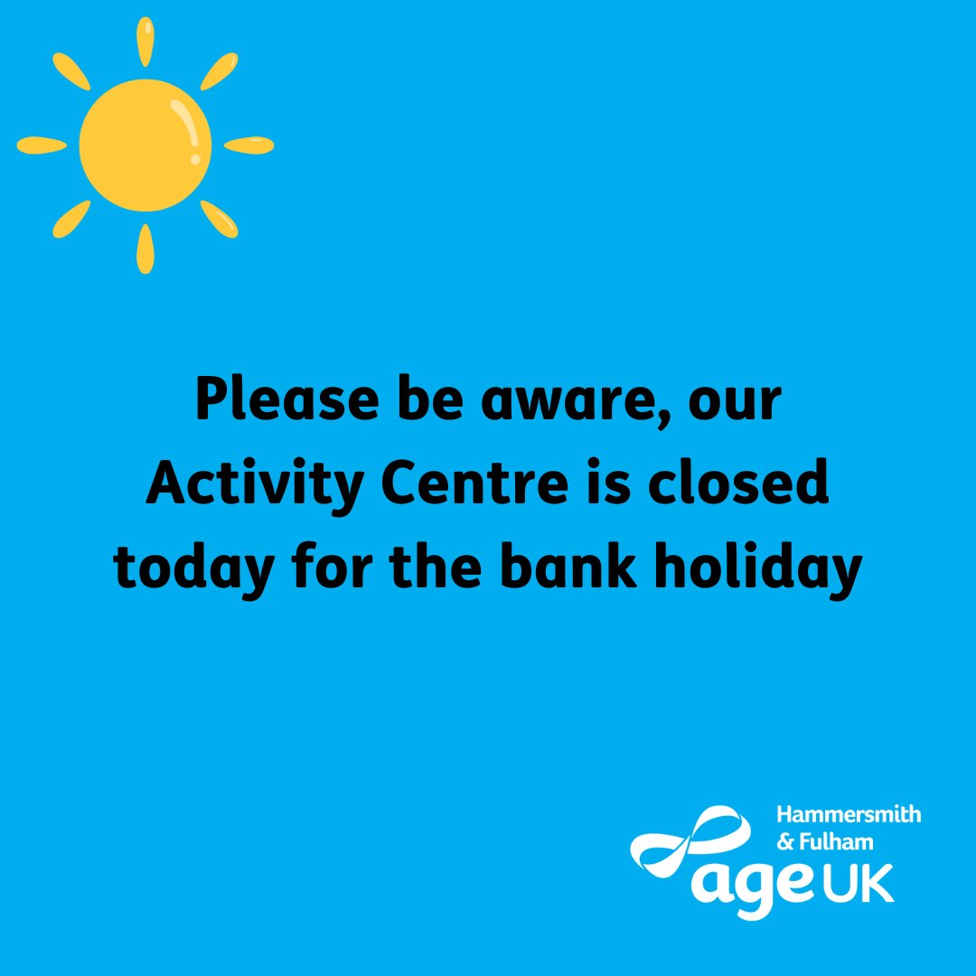 Bank holiday mode: ON! ☀️