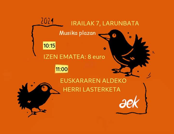Gutxi falta da Euskararen aldeko herri lasterketarako! #Zarautz #EuskarazBiziEguna #aek