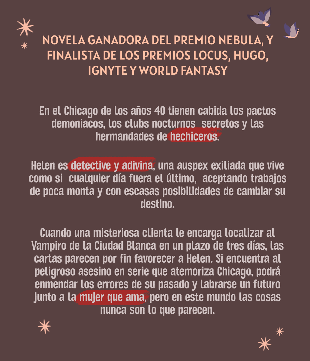 DuermevelaEd's tweet photo. Detectives, hechiceros, pactos demoníacos y sáficas en el Chicago de los años 40 🖤 ¿quién se apunta?

🌙«Aunque ya supiera el final» de C. L. Polk, flamante ganadora del premio Nebula llega a librerías el 9 de septiembre y en una semana lo tenéis en preventa desde nuestra web 🔥 https://t.co/q9DzOgzaIS