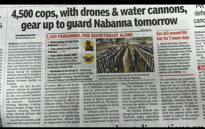 DrDatta_AIIMS's tweet image. Deploying 4,500 cops with drones and water cannons for peaceful protests, yet where were they when hospitals were under attack during vandalism?

Priorities should focus on protecting our healthcare institutions and healthcare workers who serve on the frontlines!

#DoctorsSafety