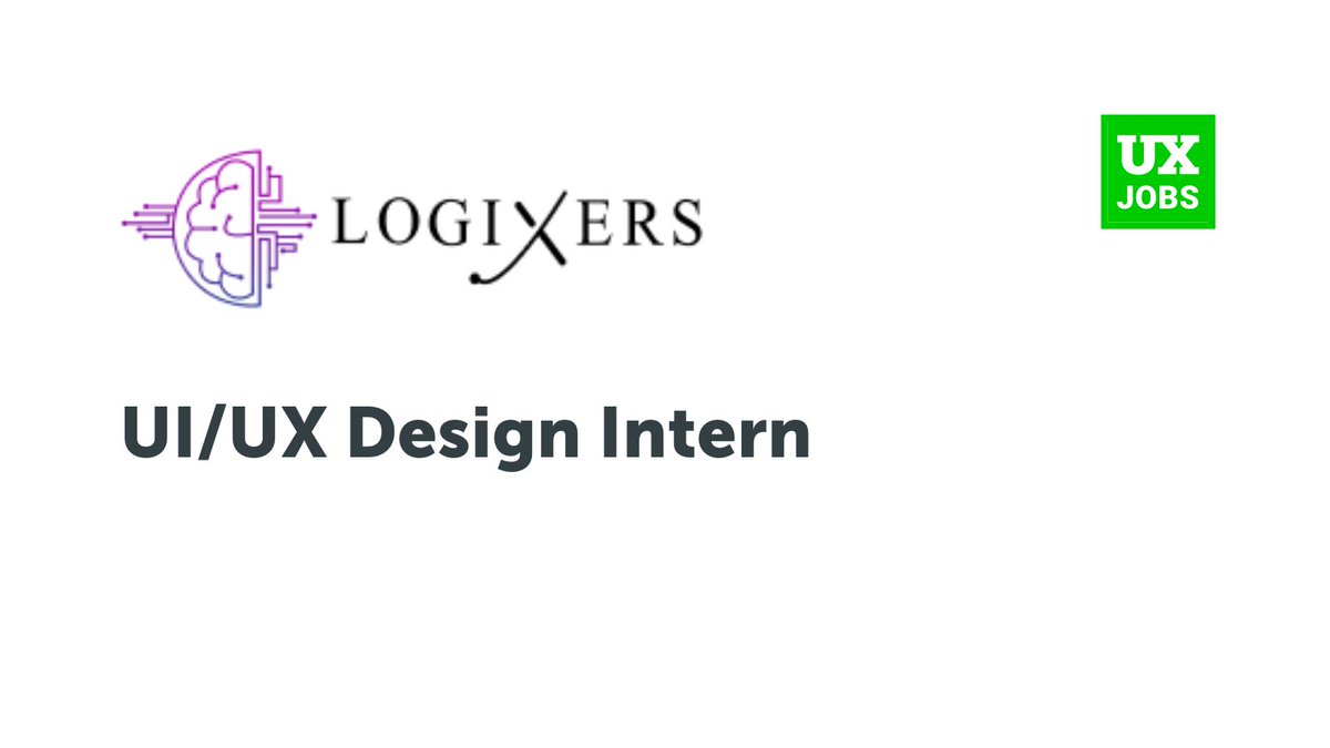 UXjobs's tweet photo. UI/UX Design Intern at @logixers
 · Part-time, Contract
 · Remote
#ux #userexperience #job
https://t.co/fpijtdXZHr https://t.co/9UihexsJPT