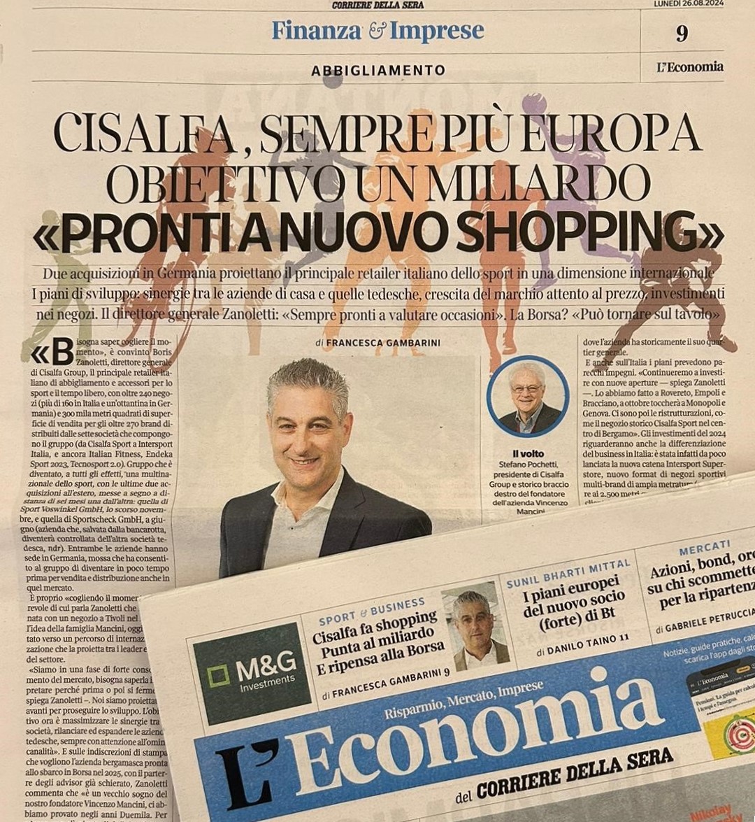 Today on L'Economia <a href="/Corriere/">Corriere della Sera</a> an interview of our General Manager Boris Zanoletti.

A perfect occasion to share our present and future focusing on our #growth, supported also by our recent #acquisitions in #Germany and #expansion in #Italy, and our development opportunities 💪