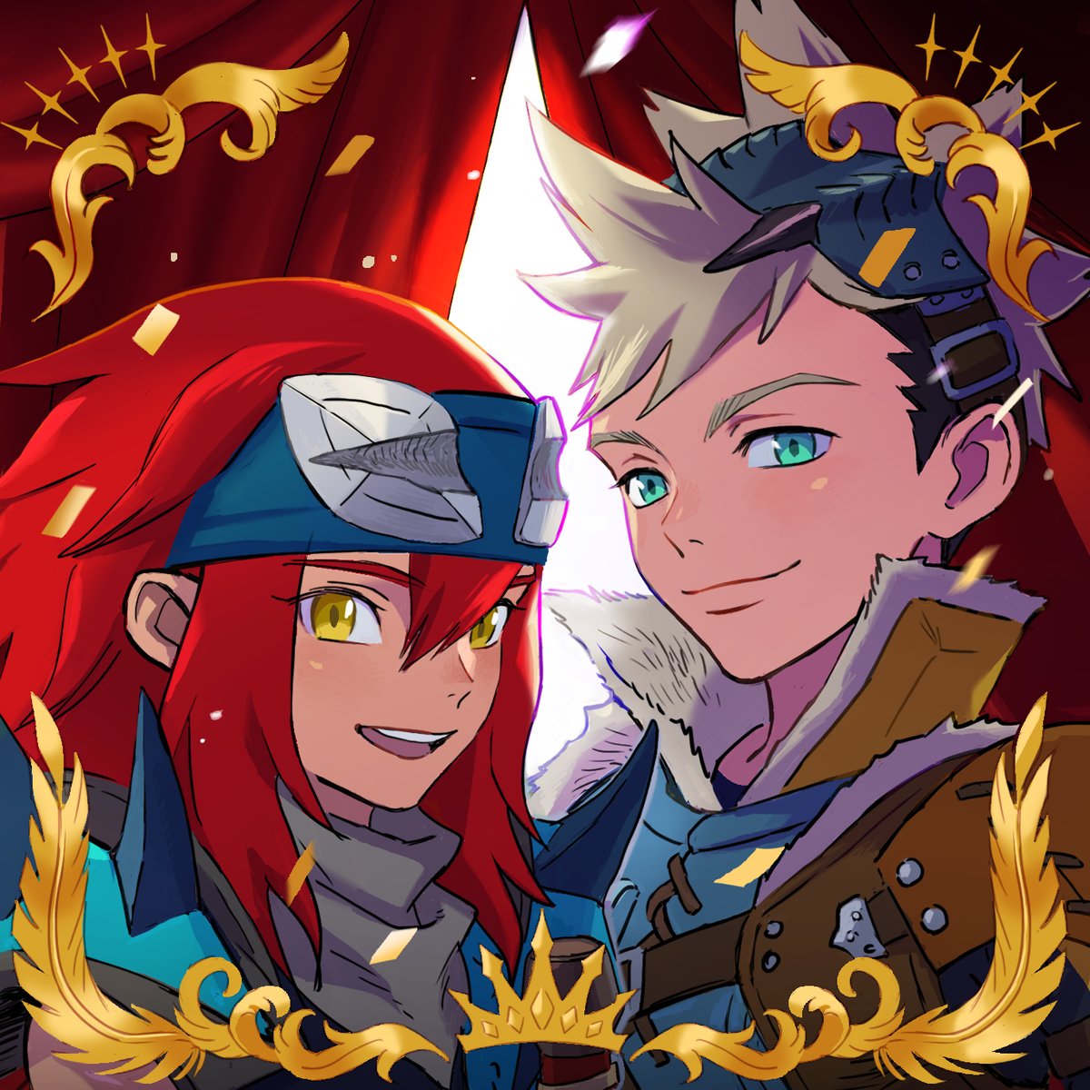 「Rivals turned loyal allies took the top 」|Monster Hunterのイラスト