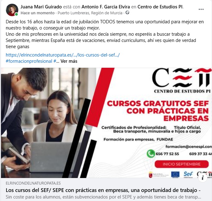 JMariGuirado's tweet photo. https://t.co/2CAnYWstYq
#formación #formacionprofesional #formacionbonificada #sepe #Sef #cenespi https://t.co/uWhA72AjK7