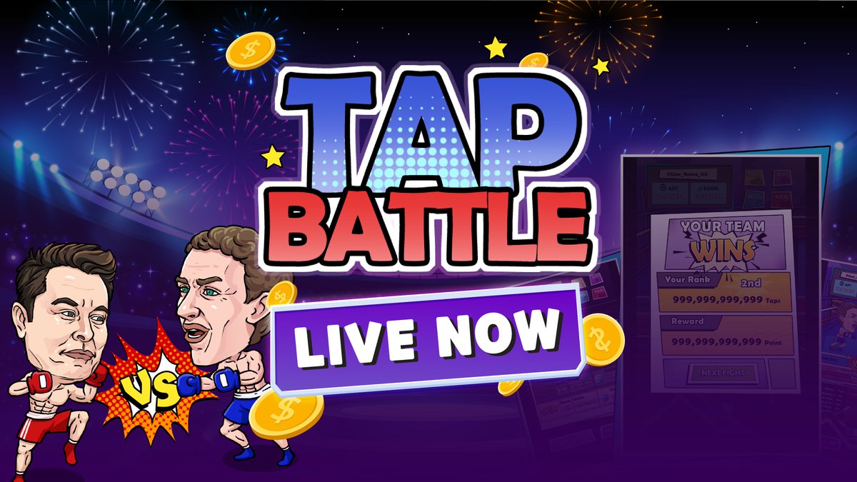 🎮  TAP BATTLE is LIVE NOW on ERAGON.GG

It's your time for the battle of the fingers from our dear partner Fox Studio!

🤲 Tap like your life depends on it &amp;  Watch your team's winning chance skyrocket.

📽youtu.be/1aDXcO2zZn8

Full details of the rules &amp;