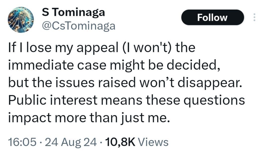 JinglesBTC's tweet photo. Once again CSW telegraphing the upcoming loss to prepare the talking points of his mindless cult https://t.co/JPaR0Qatnp
