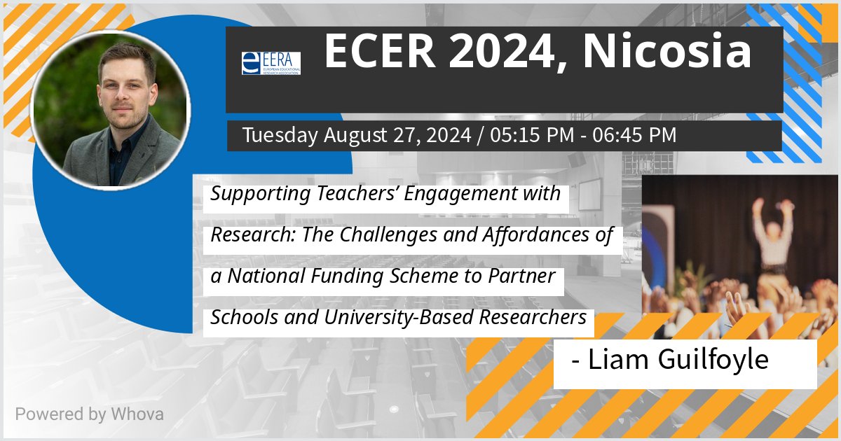 I am speaking at ECER 2024, Nicosia. Please check out my talk if you're attending the event!  - via #Whova event app