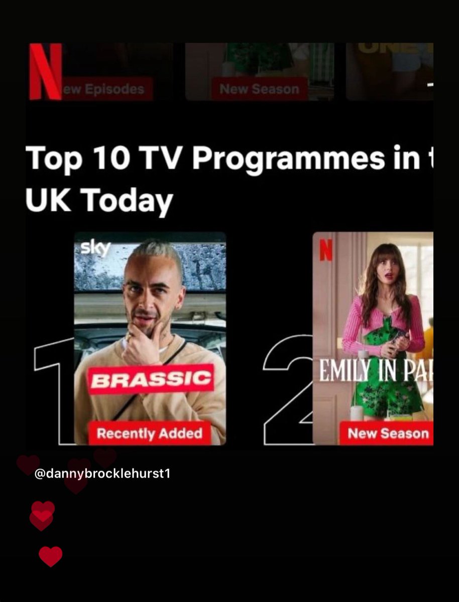 BRASSIC #1 in the NETFLIX CHART! THANK YOU TO EVERYONE WHO’S WATCHING 🙏❤️… ‘Emily in Hawley’, now there’s an idea for a spin off 🤣🤣🤣 
#brassic @netflixuk <a href="/emilyinparis/">Emily💖🎀</a> @dannybrocklehurst1 #joegilgun <a href="/calamityfilmsuk/">calamityfilms</a>