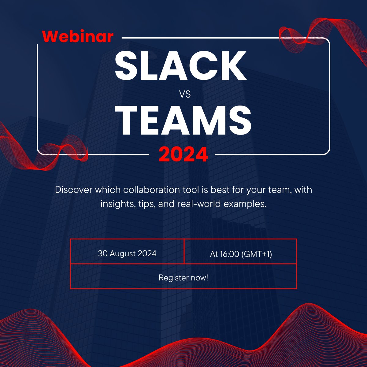 Are we seeing you there? 

Register today: lnkd.in/djYXu-gE

What questions do you want answered? Comment down below! 

#teams #slack #teamsvsslack #webinar #Discussion #learning #knowledge #collaborationtools #collaboration #communication #OKRS #ai #digitaltransformation