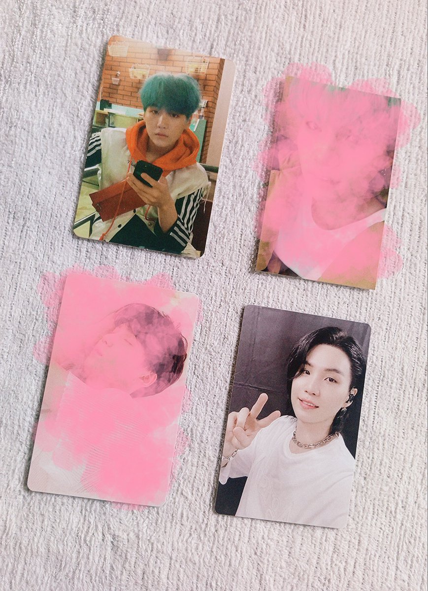 wts lfb ph #Franchescasells ⋅˚ ‧˚ ⋅౨ৎ

˗ˏˋ. Yoongi Her E Set .ˎˊ˗

₱480 set
Can tingi dday for ₱90
Onhand | Mint (xsensitive)
Mod: Flash exp 
Mop: Gcash | prio payo, but can flexi dop w/nrdp