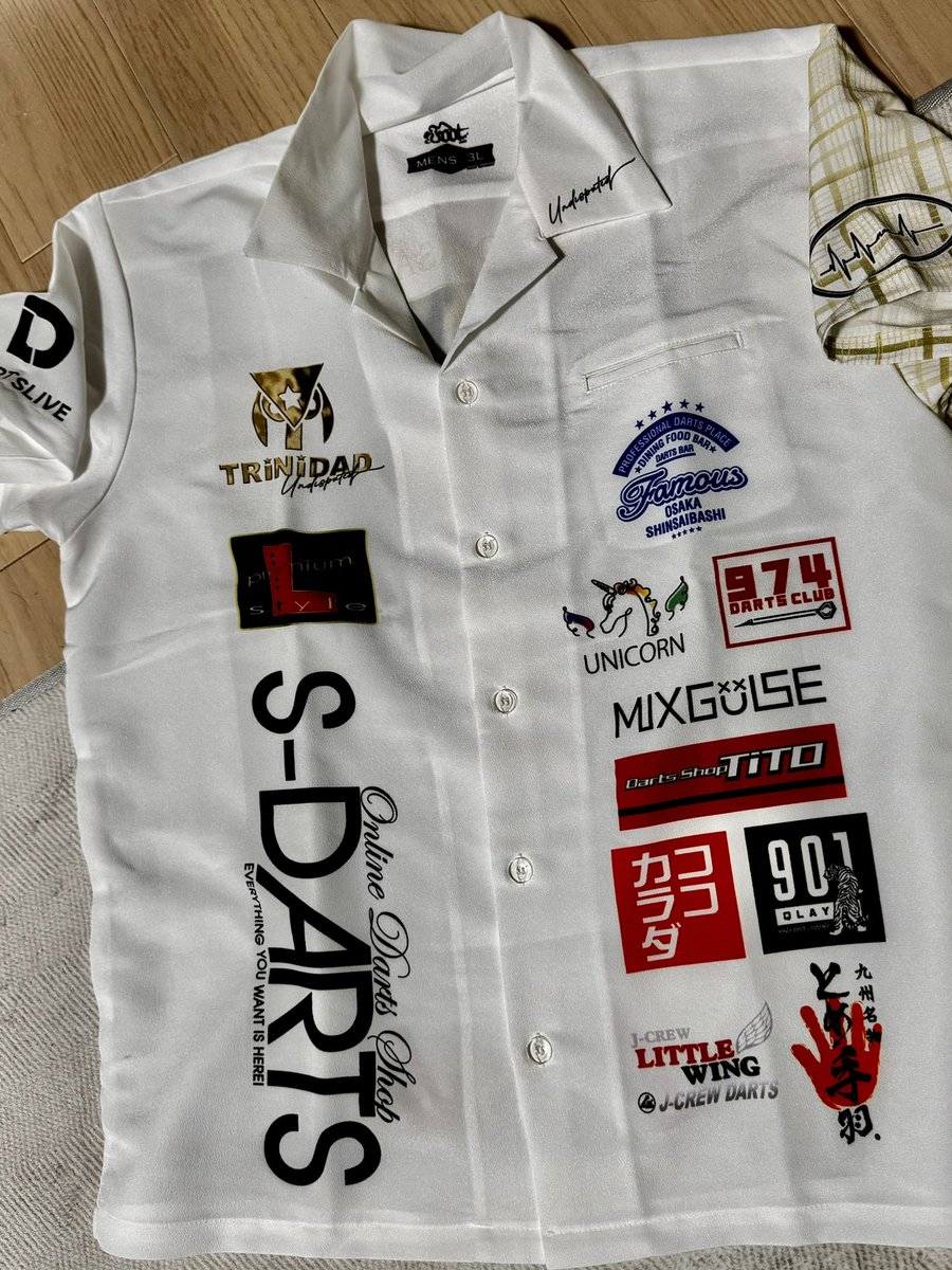 seigo_asada's tweet photo. JAPAN2回目のユニフォームチェック
スポンサー様が1社増えました!
974DartsClubさん
@974DartsClub
よろしくお願いします!
#TRiNiDAD #Lstyle #dartslive
#SDARTS #dartsbarfamous
#BarUNICORN #901qlay
#mixguys #dartscafetito #dartsshoptito
#littlewing #mog #ココカラダ #とめ手羽 https://t.co/85e6doeeAI