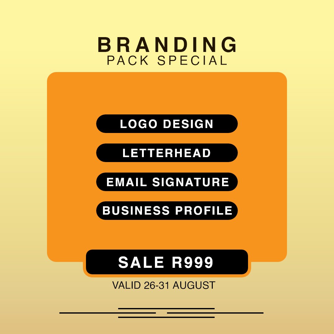 MJCreatves's tweet image. Branding Pack Special