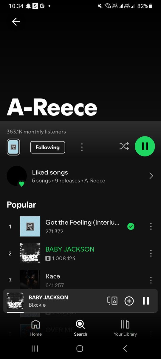 RoadstarThePlug's tweet photo. BIG NEWS!!!!! SA HIP HOP🇿🇦

@reece_youngking  and @blxckie___'s 'Baby Jackson' just hit 1 MILLION streams on Spotify!😫🔥

#SAHipHop #AReece #Blxckie #BabyJackson #1MillionStreams #Spotify #SouthAfricanMusic #MusicMilestone https://t.co/LQFR9mRfNb