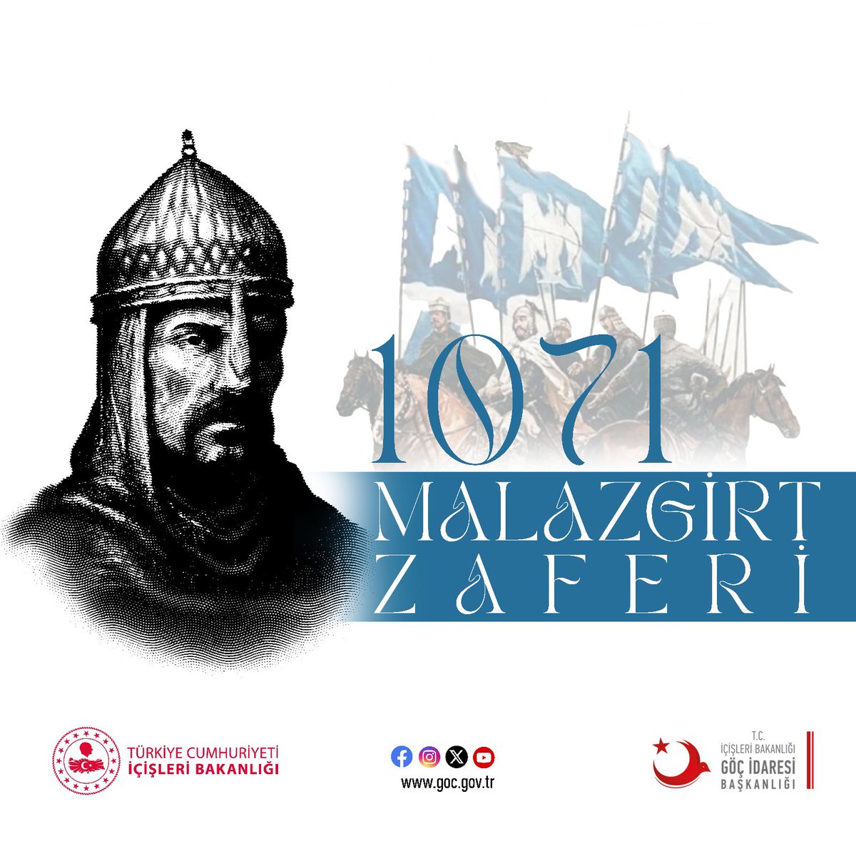 Gocidaresi's tweet photo. Anadolu’yu bizlere ebedi yurt kılan #MalazgirtZaferi’nin 953’üncü yıl dönümünde, Sultan Alparslan’ı ve şanlı ecdadımızı rahmet, minnet ve saygıyla anıyoruz.

Kahramanlık destanı Malazgirt Zaferi’nin yıl dönümü kutlu olsun. 🇹🇷 https://t.co/lyyzc6Xo1B