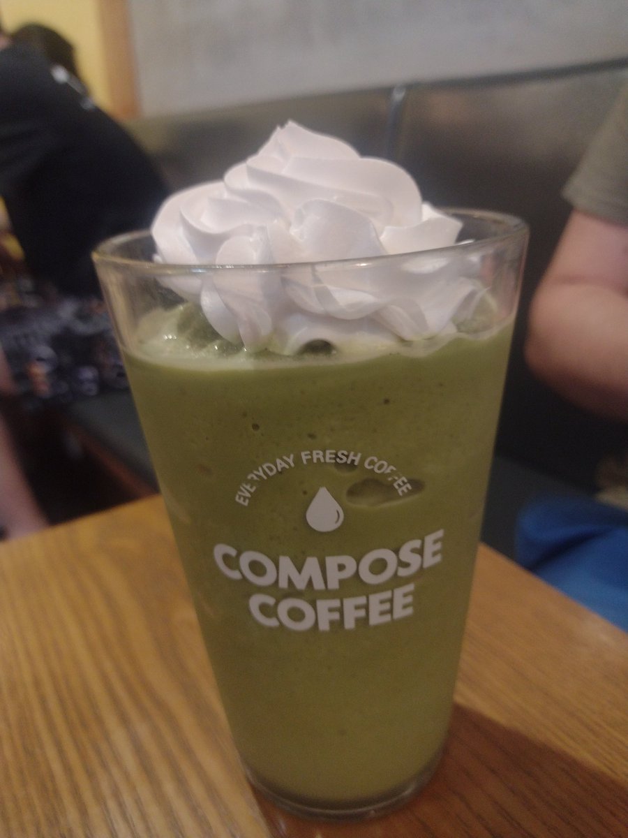 Catalina Alfonso (@catalinamacp) on Twitter photo Today at <a href="/Compose_Coffee/">ComposeCoffee</a> try the sweet potato iced latte and the matcha frappe! Delicious! 😋 진짜 맛있어요! Today at <a href="/Compose_Coffee/">ComposeCoffee</a> try the sweet potato iced latte and the matcha frappe! Delicious! 😋 진짜 맛있어요!