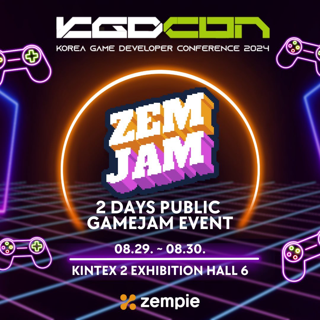 BISKIT_TOKEN's tweet photo. ✨KGDCon 2024
(Korea Game Developer Conference 2024)
DATE: 2024.08.29 ~ 30 / 10:00 ~ 18:00 (UTC+9)
location : Ilsan KINTEX Exhibition Hall 6
✨Webpage : https://t.co/tGaeFEUUNv
> (https://t.co/CixPotaGcs)
#BISKIT #blockchaintoday #HypercasualGAME #game #web3 #WEB3Gaming https://t.co/nCbDu6SH8b