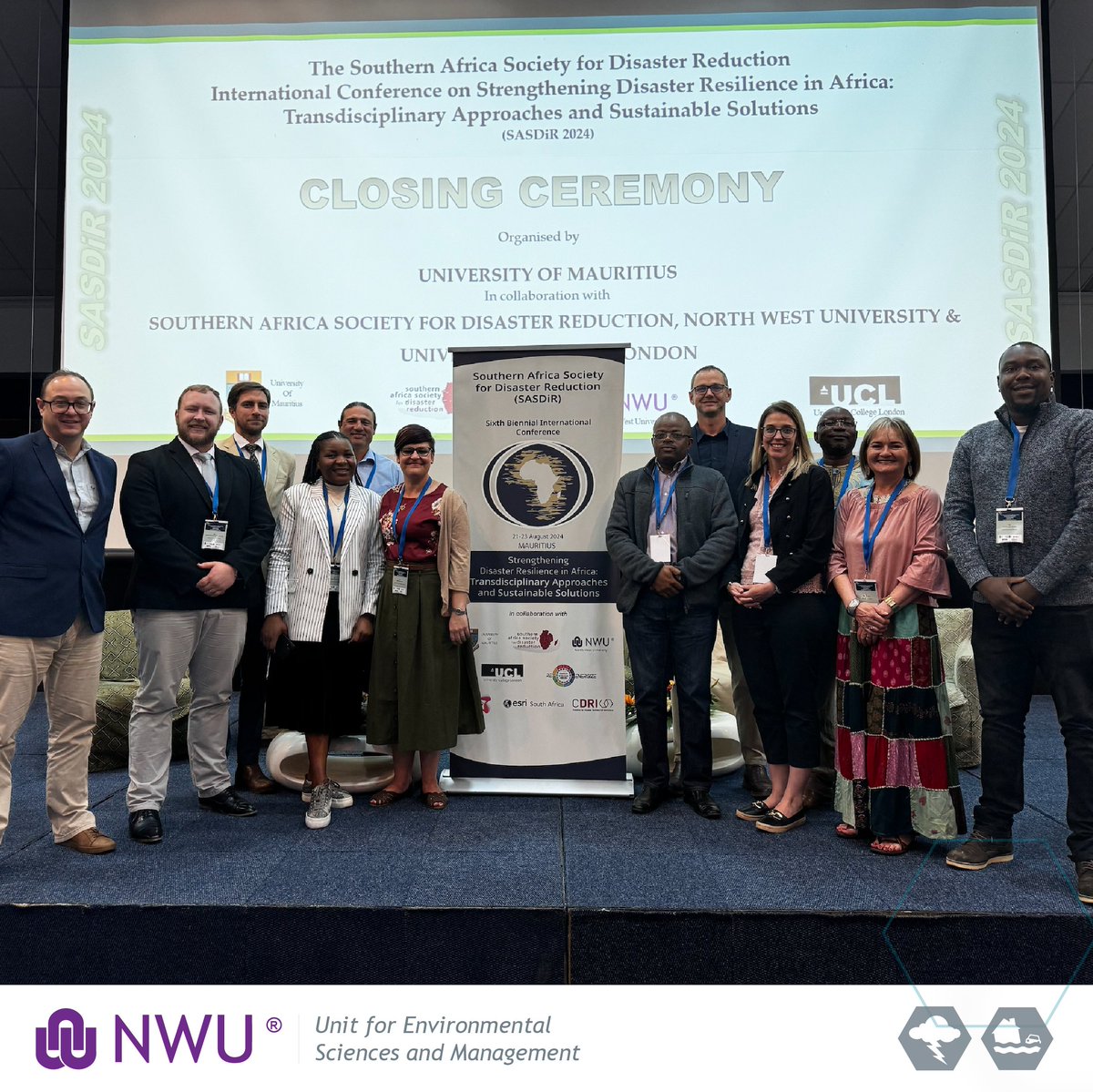 The UESM at the 6th Biennial Conference of the Southern Africa Society for Disaster Reduction ⛈️🌪️🌀

11 papers were presented, and researchers participated in round table discussions, chaired meetings and lead discussions.

#DisasterReduction #disasterriskscience