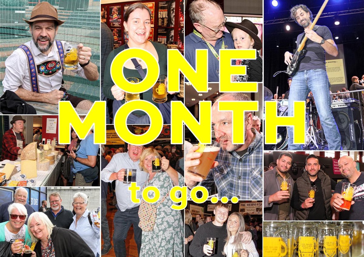 There's just ONE MONTH to go until this year's St Albans Beer &amp; Cider Festival at The Alban Arena!

There are loads of events happening across the four days of the Festival. Head to stalbansbf.org.uk to start planning your visit.