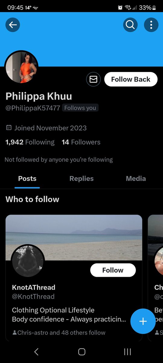 I had a laugh at their name before I blocked them.