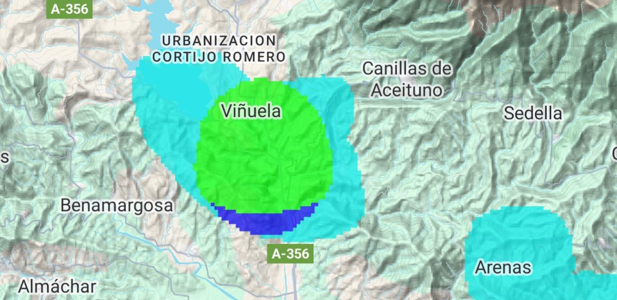 AxarquiaPlus's tweet photo. Llueve ahora mismo sobre el Pantano de La Viñuela según el radar de precipitaciones y lo corrobora con esta foto nuestro #ReporteroPlus Santi, desde Los Gómez, en La Viñuela.
#AxarquiaPlus #axarquia #laviñuela #pantano #Lluvias #agosto2024 https://t.co/XAaT5gIwpZ