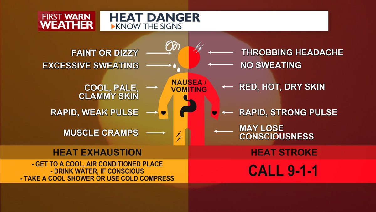 DANGEROUS HEAT: there is an Excessive Heat Warning in place for most of southern Wisconsin from 1-8pm Monday. Heat index values will reach 105-110. If you can stay out of the sun, do so. Make sure to drink a LOT of water/electrolytes. An Excessive Heat Watch is in place Tuesday.