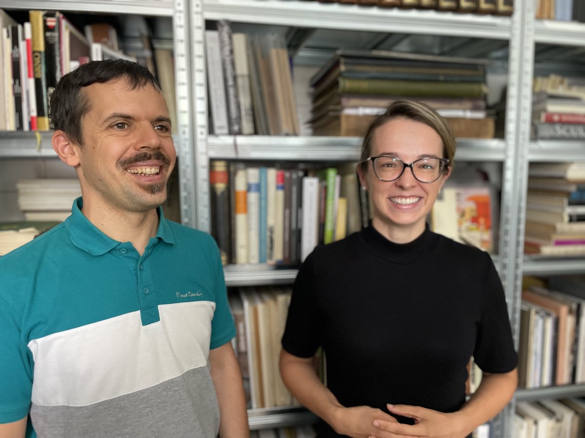 MEMPOP_ERC's tweet photo. 📷 Collaborating with local experts unlocks regional insights! Dr. Ondřej Kolář & Johana Wyss explore archives at the Silesian Museum in Opava. Fieldwork glimpse, August 2024. #MEMPOP #MemoryPopulism #ERC https://t.co/OK8YPPjlNX