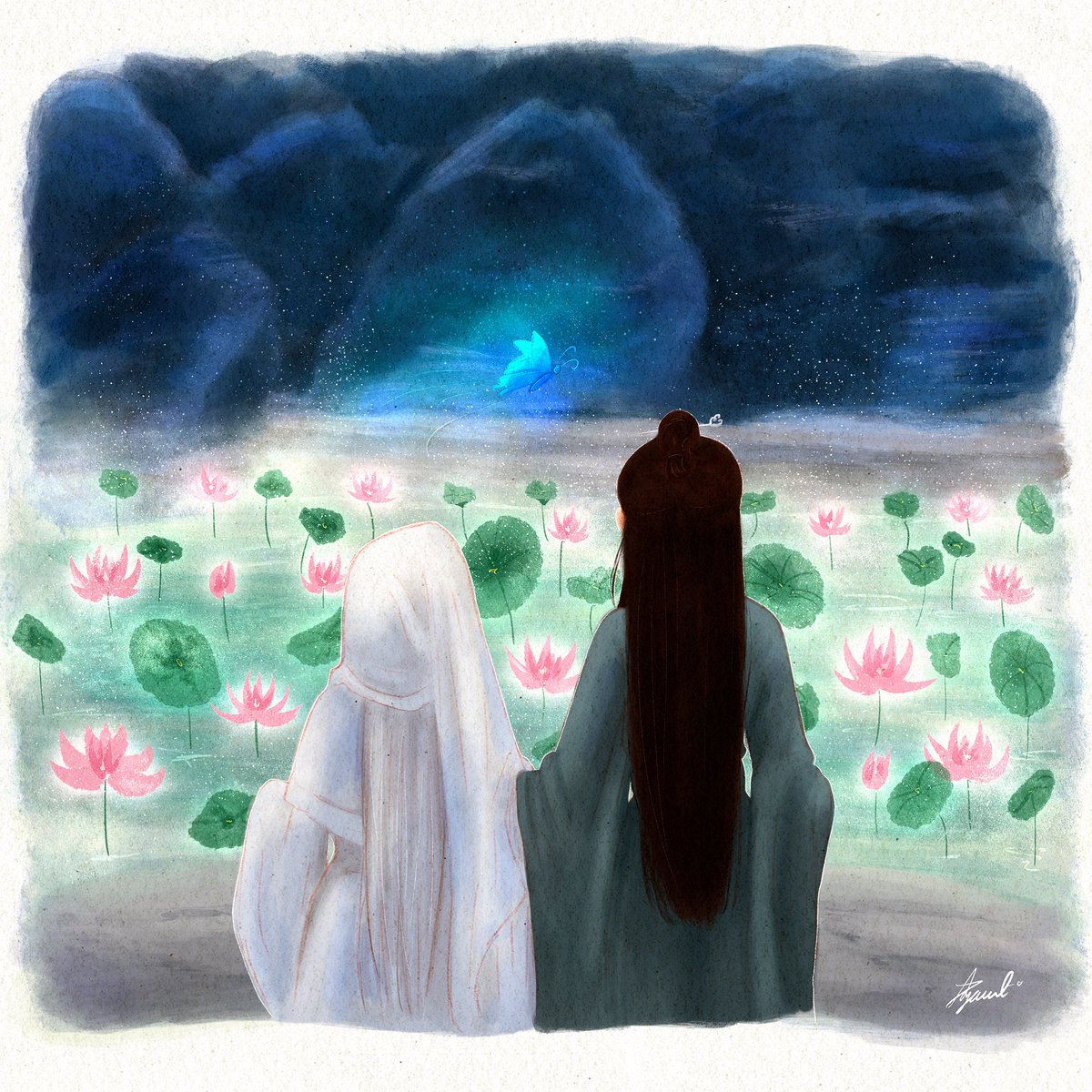 ayaart19's tweet photo. Yingyuan fulfilling his promise to Yandan to watch the lotuses bloom before he erases her memories to save her🥺
#ayaart #portrait #illustration #procreate #digitalart #romance #xianxia #wuxia #cdrama #immortalsamsara #chengyi #tangzhou #yingyuan #yangzi #yandan https://t.co/Mq166kqRXU