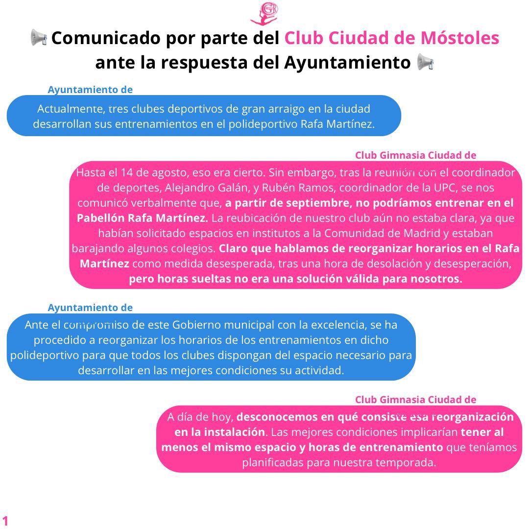 grcitymostoles's tweet photo. Comunicado por parte del Club Ciudad de Móstoles ante la respuesta del @AytoMostoles @mbautista_pp @angel_delapuent https://t.co/oRhnfRfQTh