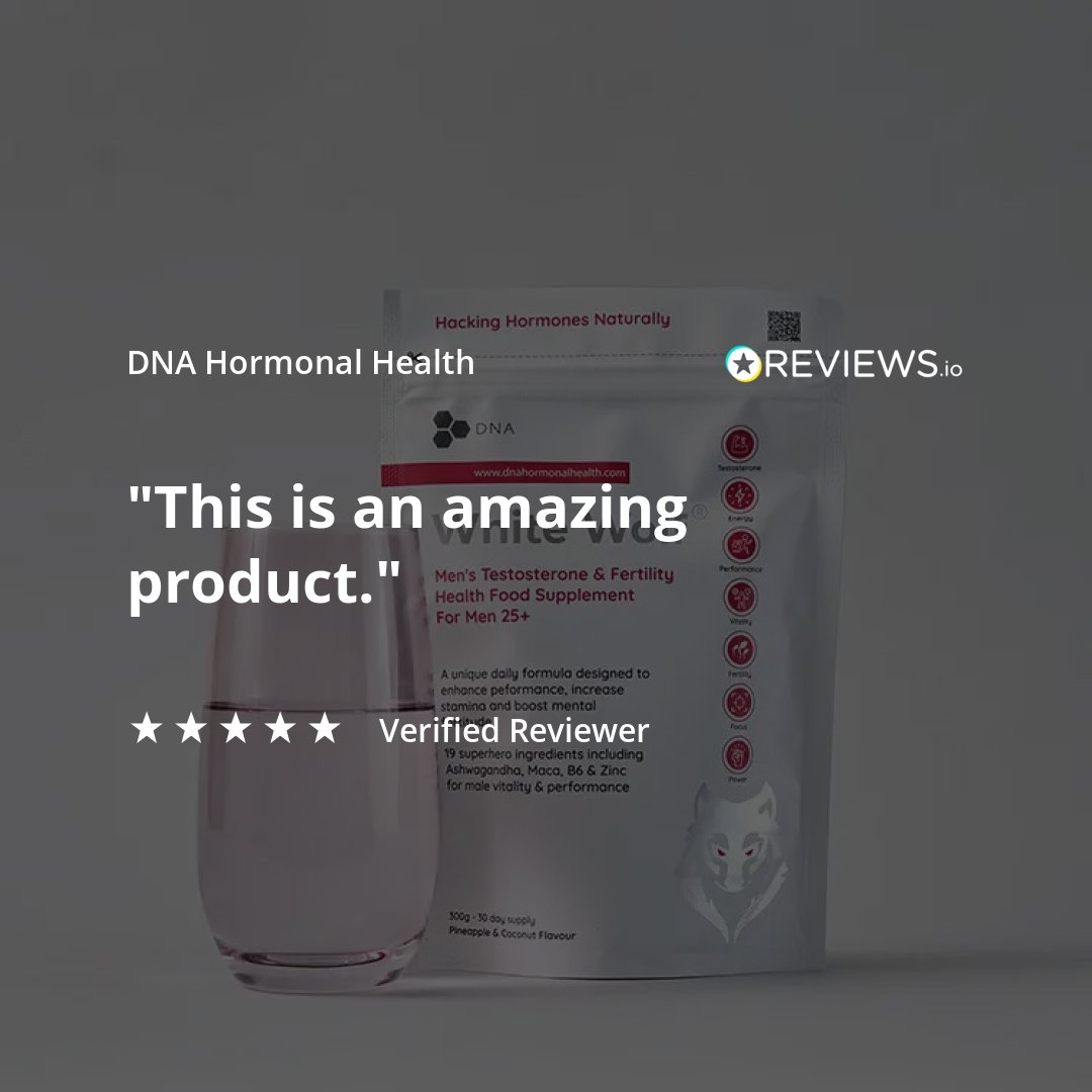 dnahhealth's tweet image. ⭐️⭐️⭐️⭐️⭐️ &apos;This is an amazing product!&apos; Men are loving White Wolf Testosterone Supplement by DNA Hormonal Health. Naturally boost testosterone, increase energy, and elevate your performance—anywhere. #TestosteroneBoosters #PerformanceSupport #WhiteWolf