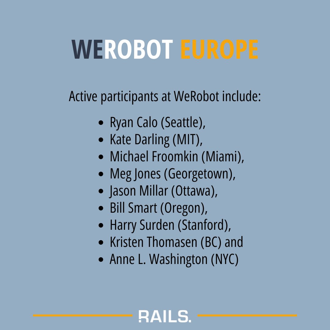 Robotics & AI Law Society (RAILS) tweet media
