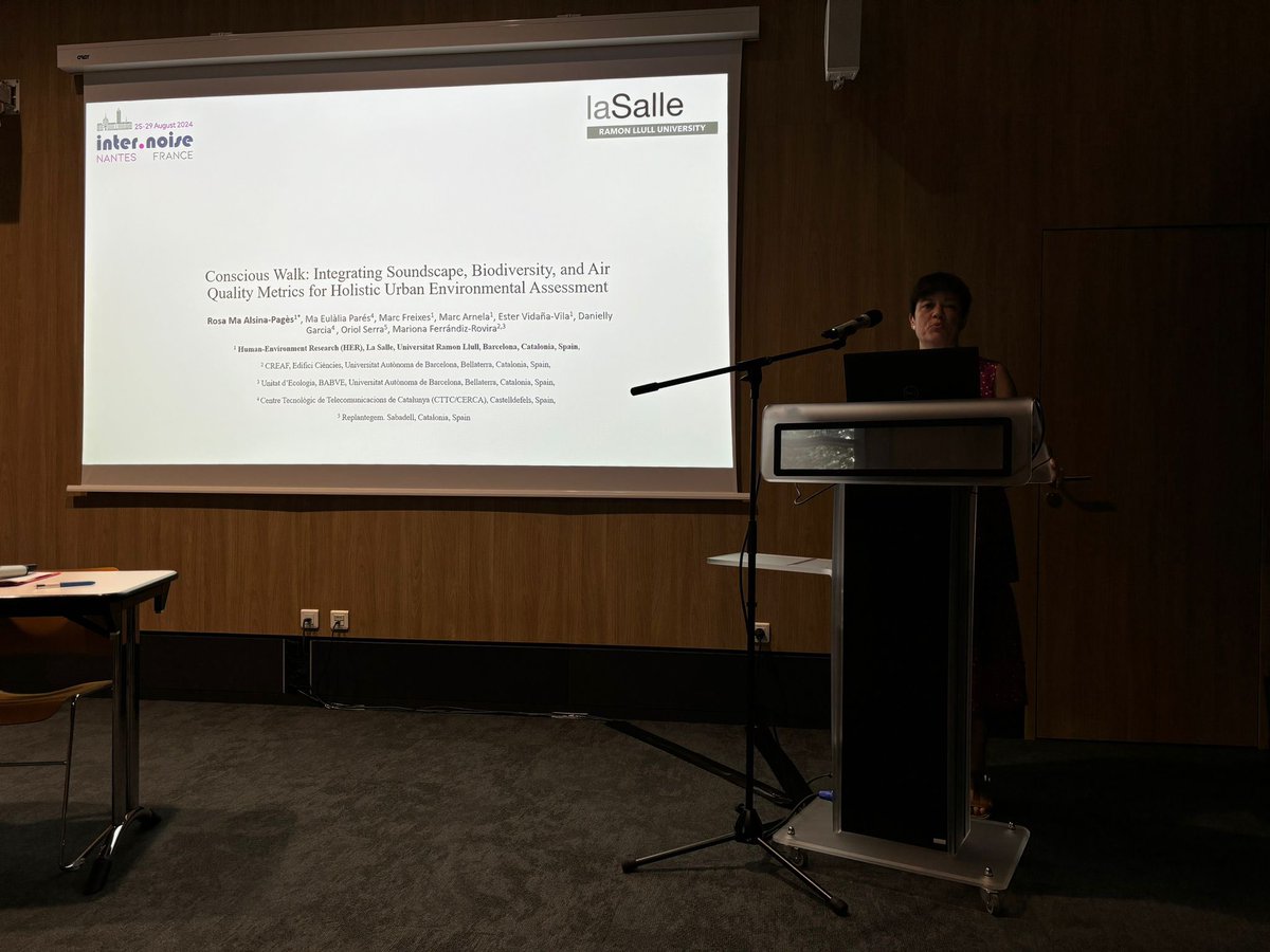 Presenting our ‘Conscious Walks’ project in <a href="/internoise2024/">Internoise2024</a> in the #soundscape session. Always trying to make cities a better place to live for people! #research #acoustics