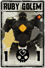 Today's #Inscryption card is: The Ruby Golem.