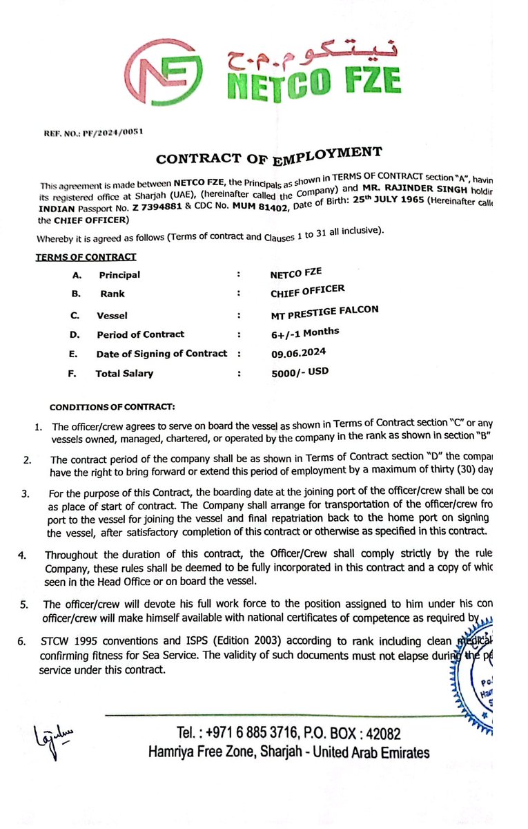N711M97's tweet photo. @sjaishankaroffc @DmytroKuleba #PrestigeFalcon #OilTanker
IMO: 9533218 #NetcoFZE
6 crew members have been missing since 14 July when the ship was capsized
Total 16 crew members were at ship
10 of them were rescued by India Navy &amp; Oman maritime guard
6 crew members are STILL MISSING

Kindly help us to find them https://t.co/T8mob6KwKT