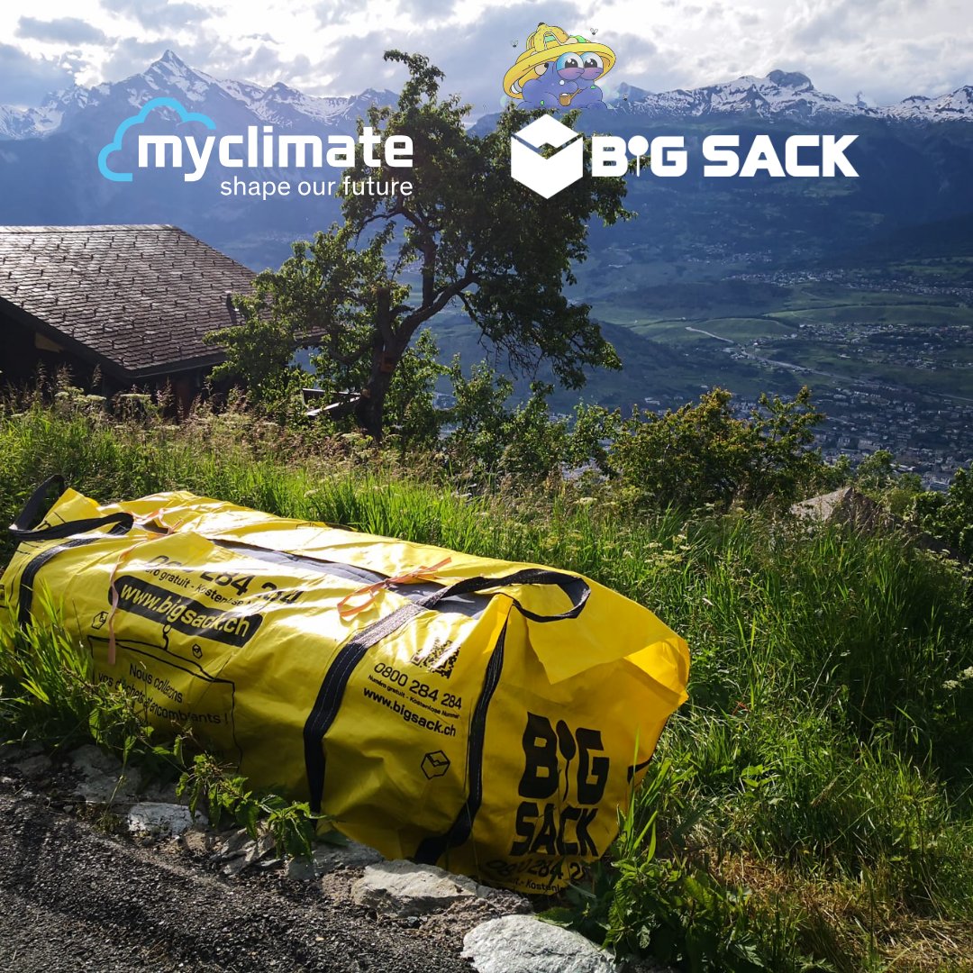 BigSackCH's tweet photo. We got featured in a new #article with @myclimate 🎉

💚Learn more about our #collaboration and how we contribute to climate protection projects worldwide! 🍃
Click here to read the article: https://t.co/BseUDVZ2z0

#BigSack #WasteWarrior #ClimateAction https://t.co/CKbMO82LcJ