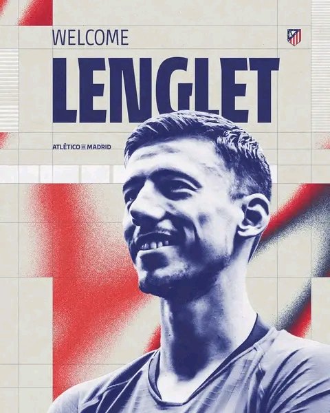 footievillaOG's tweet photo. OFFICIAL: Atletico Madrid complete the loan signing of Clement Lenglet from Barcelona!

▫️29-year-old centre-back 🇫🇷
▫️Season-long loan ✍️

Los Rojiblancos are expected to cover around €4m of Lenglet's wages🔴⚪

#footballvilla https://t.co/ZOTMSeJyWY