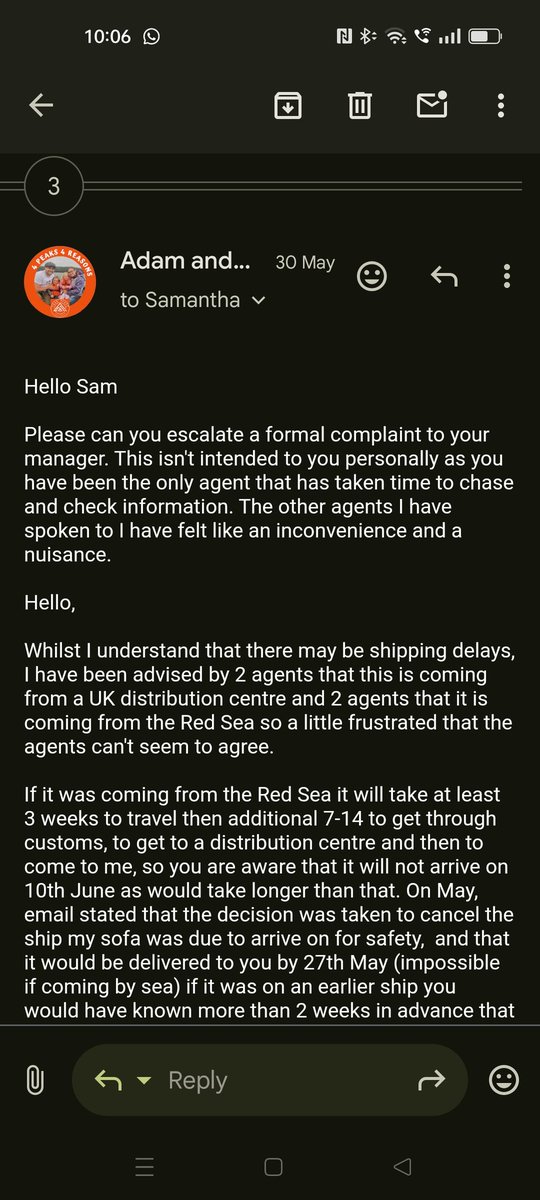 HedinghamHounds's tweet photo. @OmbudsmanTweets @scssofas @BBCWatchdog They have only formally recognised my complaint yesterday. https://t.co/iCC431Cjpn