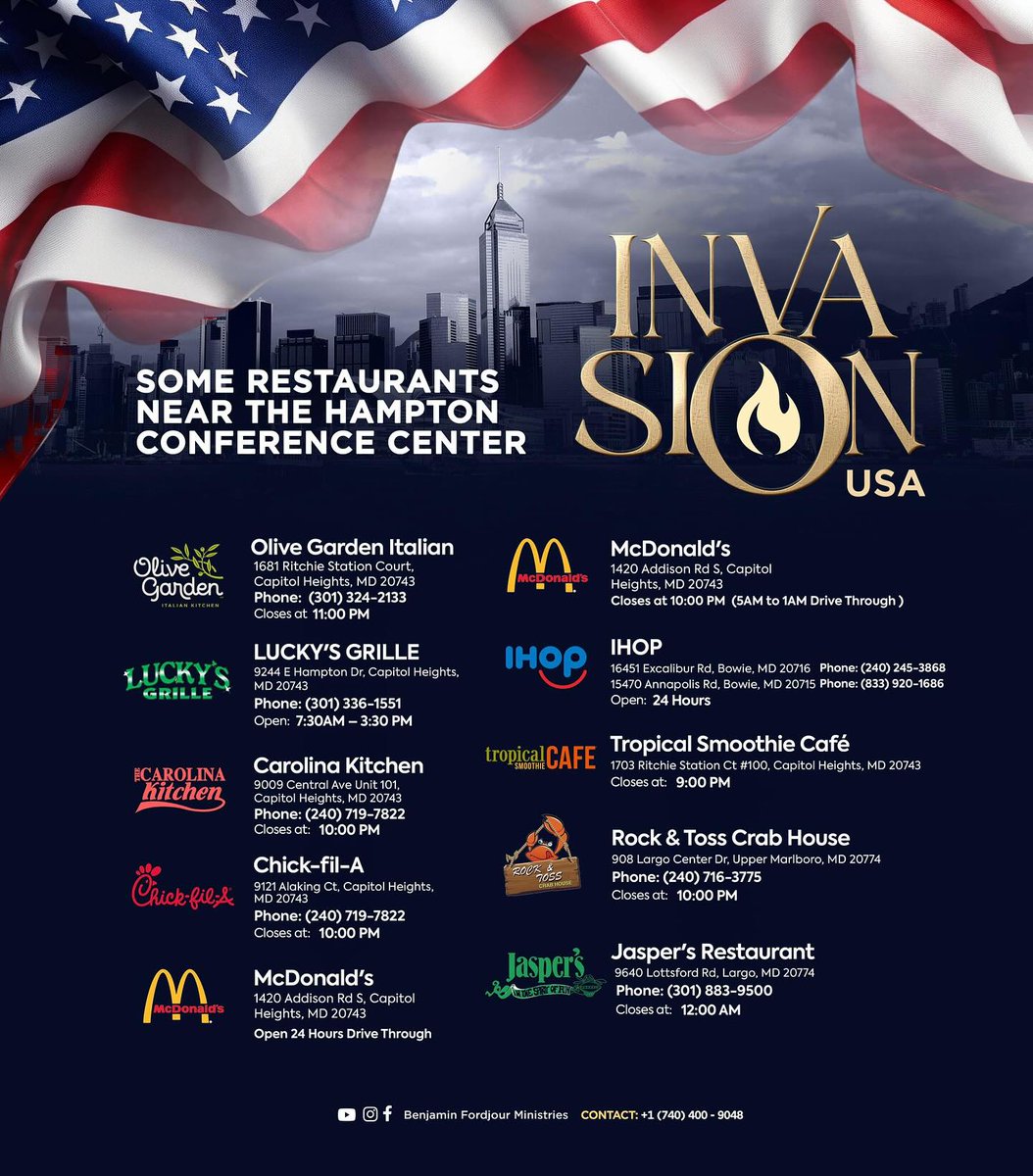 BFMinistries_'s tweet photo. EXCITING NEWS ! UNITED STATES OF AMERICA 📷
Don’t be caught snoozing, align your plans and get ready to elevate your faith to another level at #InvasionUSA.
Have you got questions? Stress no more, we’ve got you covered. https://t.co/bBbitJK7if