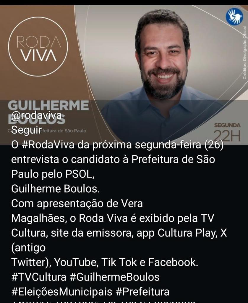 Mario2correa's tweet photo. Bom dia amigas e amigos. Hoje no @rodaviva às 22 horas @GuilhermeBoulos https://t.co/SbZrRNKOW5
