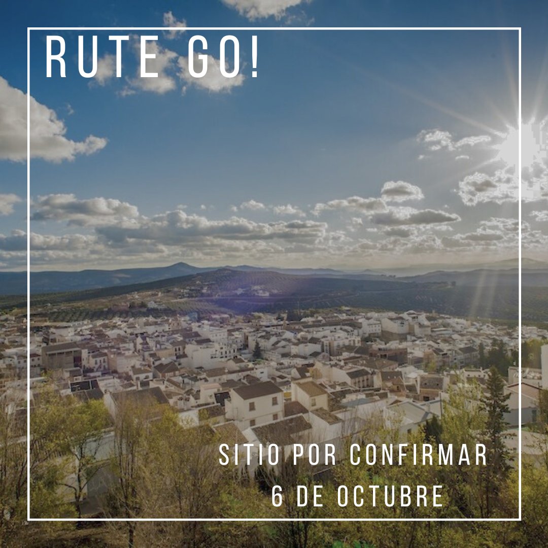EventosGoFF's tweet photo. Recordad que el próximo 6 de Octubre, en un sitio aún por determinar, llegaremos con #eventosgo a Rute, celebrando el #rutego https://t.co/HEf7QOO4nW