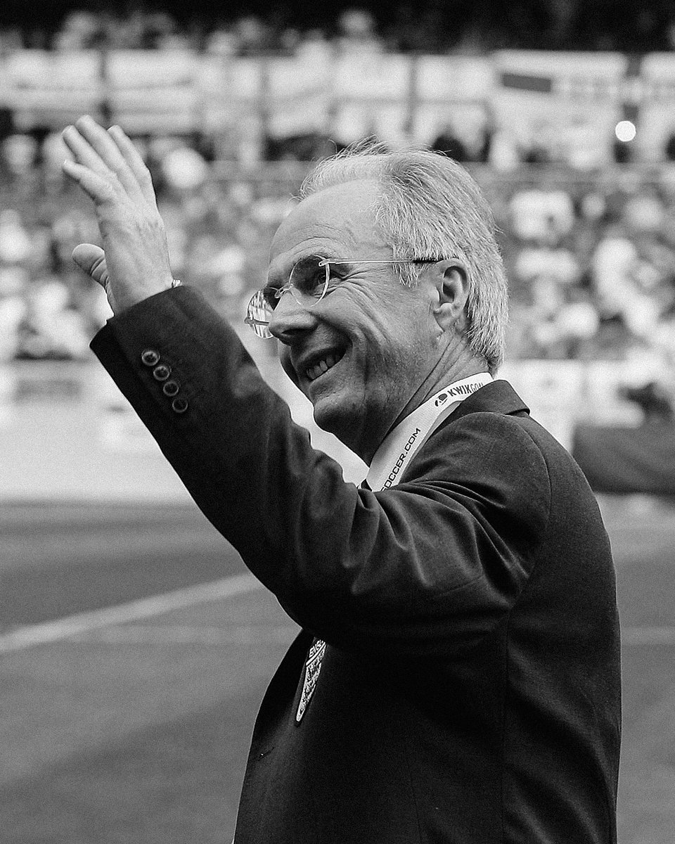 We are deeply saddened to learn of the passing of former England manager Sven-Göran Eriksson. 

The thoughts and condolences of everyone at the Club are with Sven’s friends and family at this difficult time.

Rest in peace, Sven. 🤍