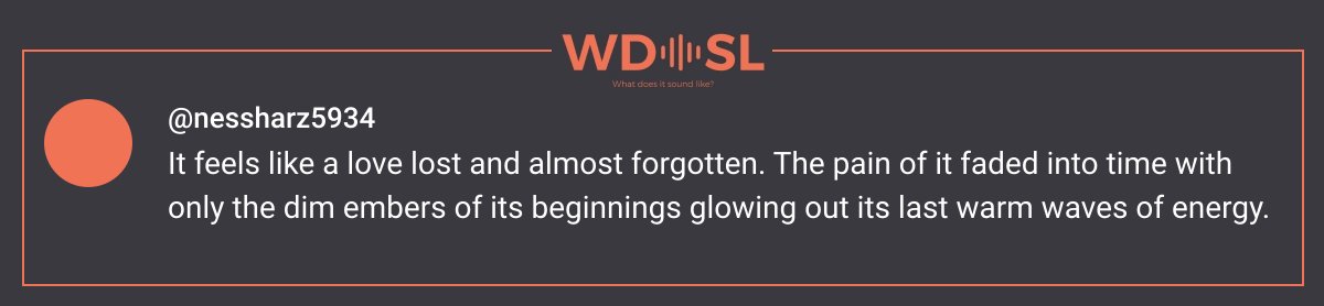 "It feels like a love lost and almost forgotten. The pain of it faded into time with only the dim embers of its beginnings glowing out its last warm waves of energy."

Maxence Cyrin - Where is my mind

<a href="/MaxenceCyrin/">Maxence Cyrin</a> <a href="/PIXIES/">PIXIES</a>

youtube.com/watch?v=90Fpjw…