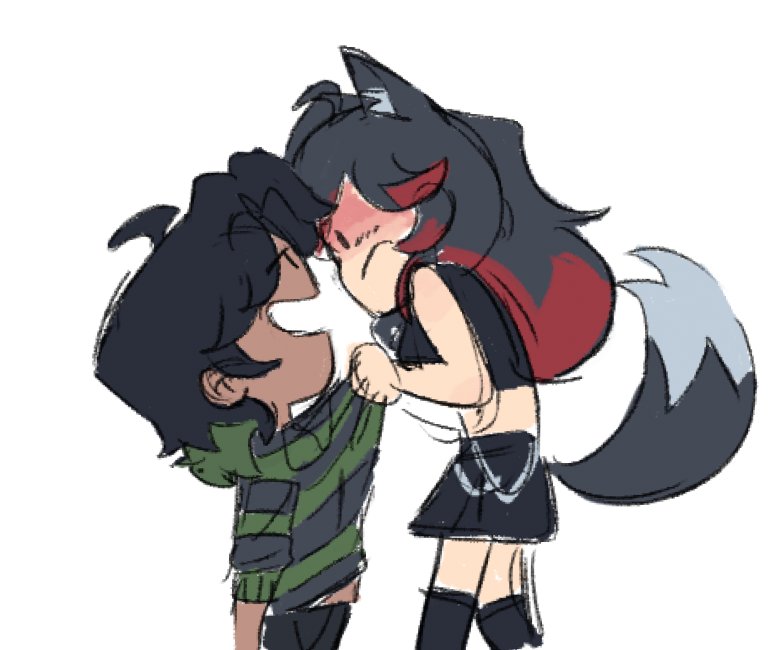 RenRuneCross's tweet photo. Bros lucky I adore him..... 
(No ghost was harmed in the creation of this picture) 
Sketch done by the amazing Ajondc <3

#iloafart 
#wolfscribbles https://t.co/j5iDqjgfPP